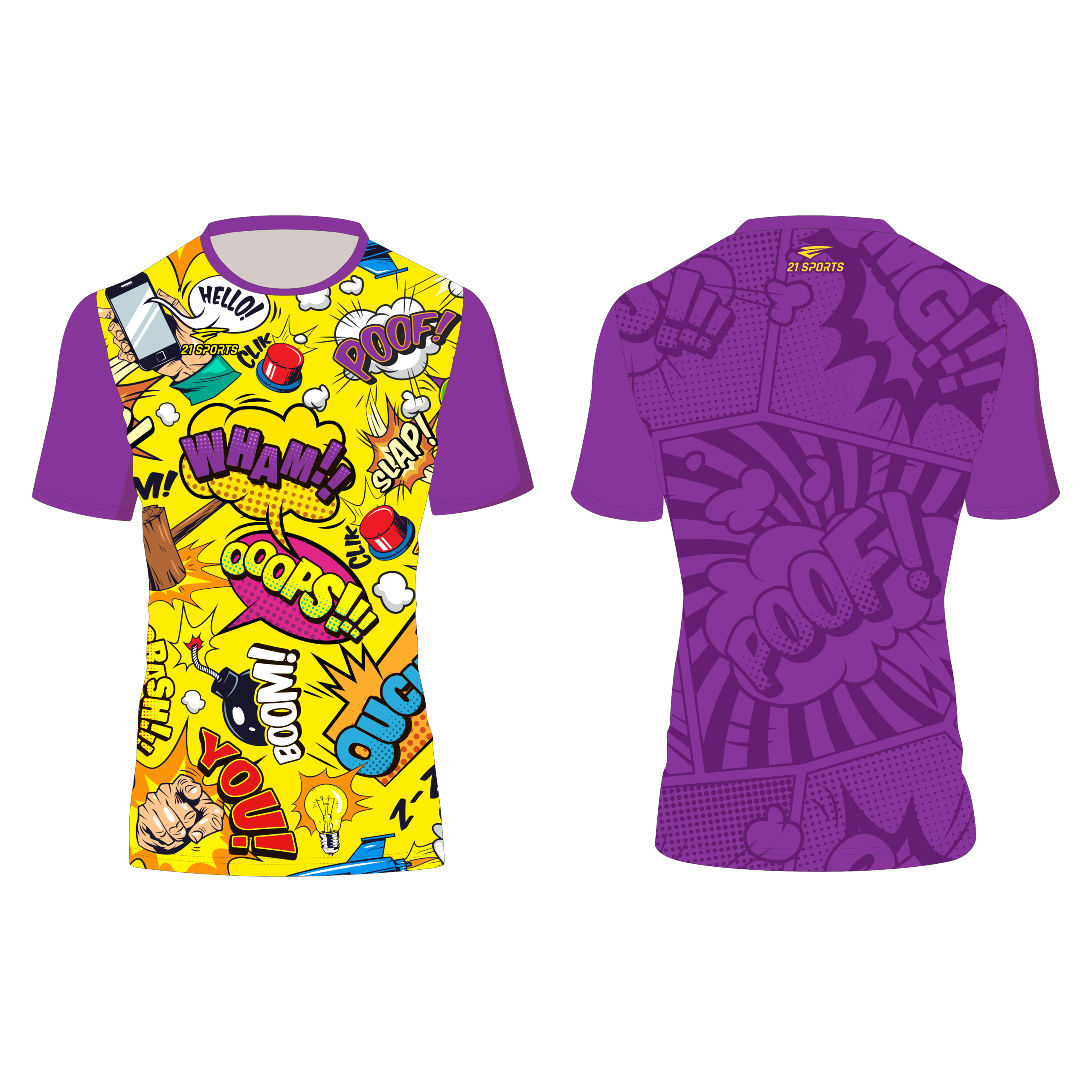 Camiseta técnica modelo Kapow (fullprint) - Imagen 3